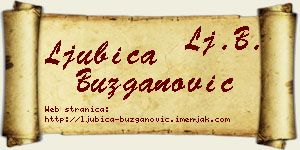 Ljubica Buzganović vizit kartica